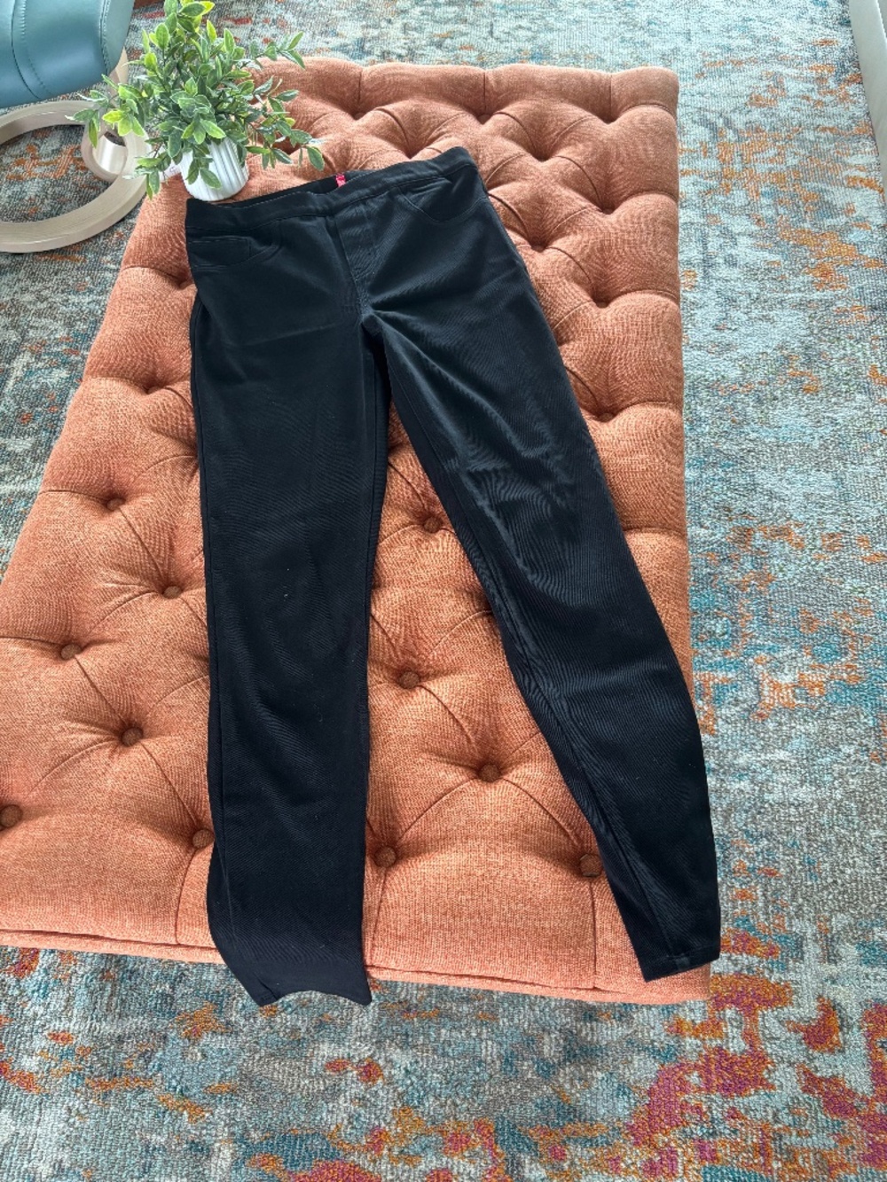 NWOT Spanx Black Jean Leggings Sz M